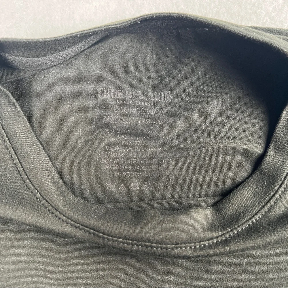 True Religion Men's Loungewear Black Top Medium‎